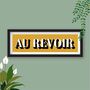 Au Revoir Framed Typography Print, thumbnail 5 of 10