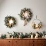 Eucalyptus Christmas Half Wreath Micro Light Bundle, thumbnail 3 of 5