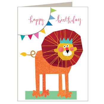 Happy Birthday Lion Mini Card, 2 of 4