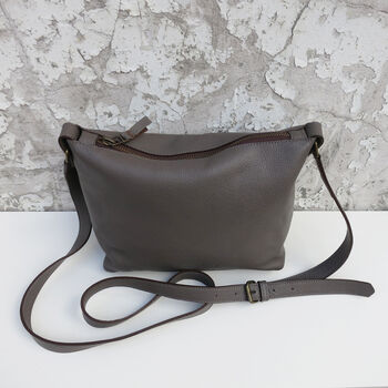 Fair Trade Classic Leather Shoulder Cross Body Handbag, 10 of 12