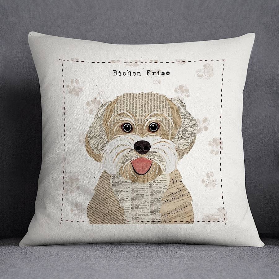 dog shaped cushion personalised