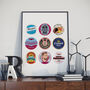 West Ham Beer Mats 2nd Edition Print, thumbnail 1 of 4