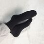 Plain Men's Bed Socks – Black, thumbnail 1 of 3