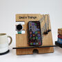 Printed Tyre Track Phone And Watch Accessories Holder, thumbnail 3 of 9
