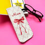 Personalised Glasses Case Pink Bow Coquette, thumbnail 5 of 5