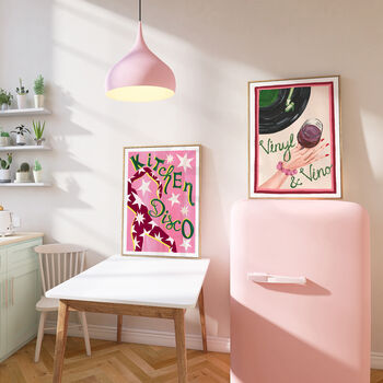 Kitchen Disco Retro Music Art Print, 9 of 12