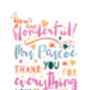 You Are Wonderful Thank You Teacher Print, thumbnail 2 of 6