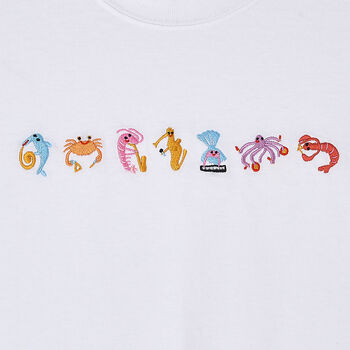 Seafood Medley Embroidered T Shirt, 8 of 12
