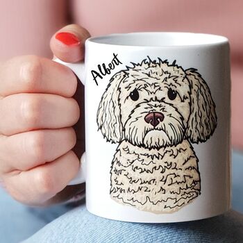 Personalised Dog Illustration Dog Lover Pet Lover Mug, 4 of 12