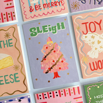 Set Of Nine Christmas Cards, 9 of 11