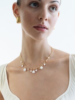 Isla Fresh Water Pearl Necklace, 3 of 4
