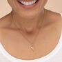 Gold Plated Paper Plane Charm Necklace, thumbnail 3 of 8