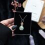 Good Luck Green Crystal Chip Potion Bottle Necklace, thumbnail 3 of 5