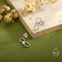 Sterling Silver Tiny Stethcope Stud Earrings, thumbnail 3 of 12
