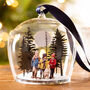 Personalised Family Photo Christmas Globe Dome, thumbnail 1 of 3