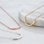 Personalised Curve Necklace, thumbnail 6 of 11