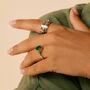 Sundar Green Onyx Silver Ring, thumbnail 5 of 10