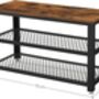 Shoe Bench With Shelves Industrial Style Shoe Organiser, thumbnail 11 of 12
