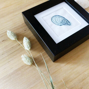 Mussel Shell Embroidered Mini Picture, 4 of 4