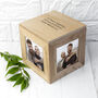Personalised Oak Photo Cube Keepsake Box, thumbnail 2 of 12
