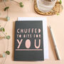 Chuffed To Bits For You Wordy Card, thumbnail 1 of 1