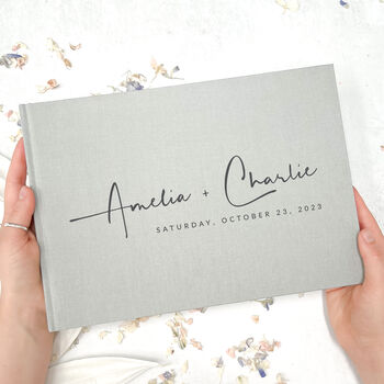 Personalised Wedding Guest Book Signature Style, 11 of 11