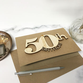 Personalised 50th Birthday Card, 7 of 12