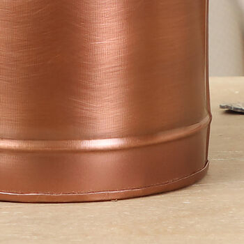 Country Kitchen Copper Cutlery Caddy Bucket, 6 of 8