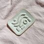 Geometric White Ceramic Soap Dish, thumbnail 1 of 3