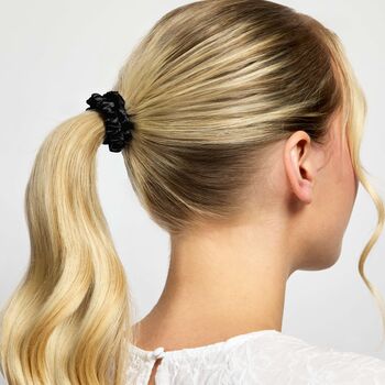 Silver Cloud Satin Skinny Scrunchies Five Pack, 3 of 7