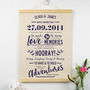 Personalised Cotton Anniversary Print, thumbnail 3 of 6