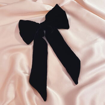 Silk Velvet Euphrasie Hair Bow, 6 of 7