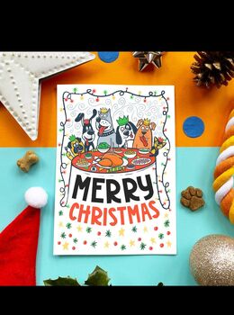 Christmas Dog Card Edible, 2 of 5