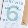 Personalised Under The Sea Birthday Party Invites, thumbnail 3 of 5