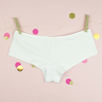 Personalised 'Future Mrs' Contemporary Hen Knickers, 5 of 9