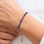 September Birthstone Lapis Lazuli Bracelet, thumbnail 2 of 8