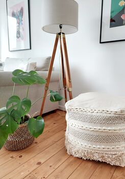 Moroccan Style Foot Stall Pouffe, 3 of 6