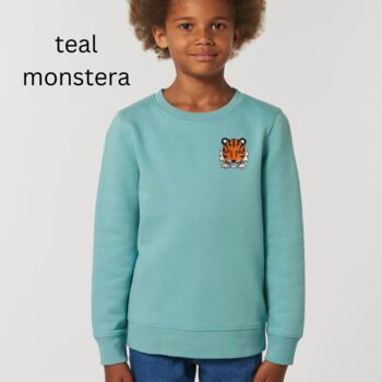 Childrens Organic Cotton Tiger Sweatshirt, 8 of 11