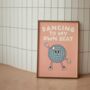Dancing To My Own Beat Wall Print | Cream And Peach, thumbnail 2 of 3