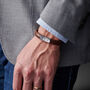 Personalised Men's Anniversary Leather Bracelet, thumbnail 4 of 5