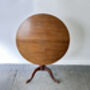 English Antique Georgian Oak Tilt Top Tripod Base Table, thumbnail 9 of 12