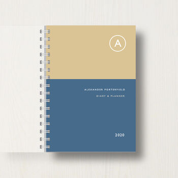Personalised 2022 Diary With Single Initial Monogram, 8 of 10