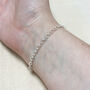 Sterling Silver Chain Bracelet With Heart Charm, thumbnail 3 of 5