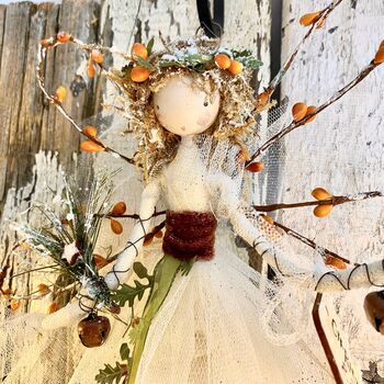 Personalised Autumn Woodland Treetopper Fairy, 7 of 9