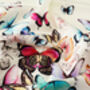 Pure Silk Designer Scarf Luxury Butterflies Cream 90cm, thumbnail 3 of 5