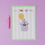 Personalised Monster Birthday Card With Stickers, thumbnail 4 of 7