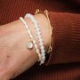 Organic Pearl And Moonstone Bracelet Silver Or 9ct Gold, thumbnail 4 of 6