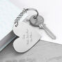 Personalised Heart Silver Plated Keyring, thumbnail 4 of 6
