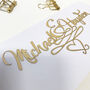 Personalised Entwined Names Wedding/Engagement Card, thumbnail 6 of 12