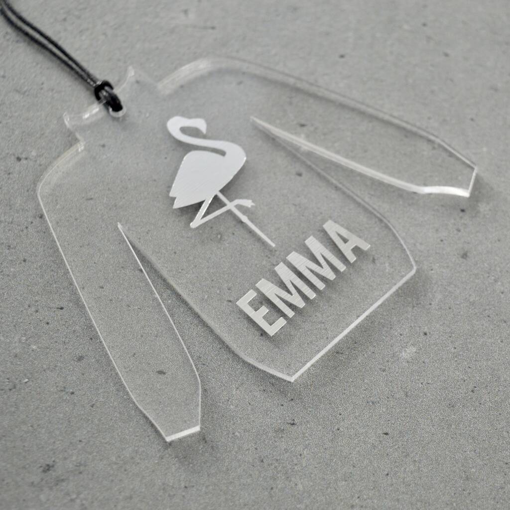 Personalised Flamingo Christmas Jumper Tree Decoration, 1 of 11